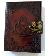 Triquetra Pattern Leather Bound Book of Shadows, Journal, Diary! - $405.03 MXN