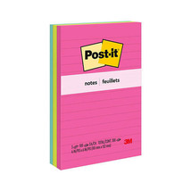 Post-it Notes 98x149mm Assorted (3pk) - Capetown - £28.56 GBP