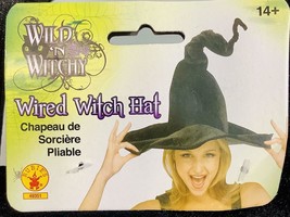 Rubie&#39;s Women&#39;s Wired Velour Witch Hat~One Size, Shapeable~Halloween Dre... - £14.33 GBP