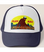 Urban Sasquatch PLAY BALLl Trucker Hat - Navy Blue - £14.63 GBP