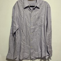 Tommy Bahama Long Sleeve Costa Sera Shirt 100% Linen Lavender Frost XL. - £14.50 GBP