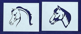 Horse Head Stencils Mylar 2 Pieces of 14 Mil 8&quot; X 10&quot; - Painting /Crafts... - £20.57 GBP