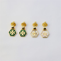 Tory Burch turquoise stud earrings, statement earrings, commemorative gifts - $29.99