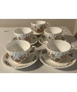 AYNSLEY Cottage Garden Tea Cup &amp; Saucer Fine English Bone China Floral S... - $79.99