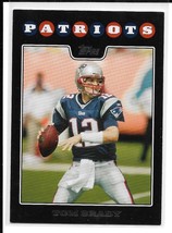 2008 Topps, Black Border Set #7 of 12, Tom Brady, New England Patriots - £2.07 GBP