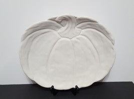 NEW Pottery Barn Pumpkin Shaped Serving Platter 15.25&quot; w x 13.25&quot; d x 1.... - $79.99