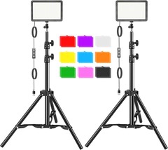 The Hagibis Studio Led Video Light Kit Comes With An Adjustable Tripod, ... - $895.61 MXN