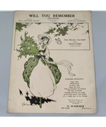 Vtg 1917 Will You Remember Sweetheart Rida Johnson Young Sheet Music - £14.03 GBP