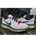 2015 Nike Air Max Flyknit Pink/Black Training Shoes 620659-104 Women 8.5 - €68,07 EUR