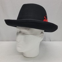 Scala Size L Fedora Hat “Godfather” Black Godfather 100% Wool Pacific Cl... - $29.02