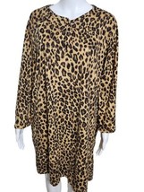 Lauren Ralph Lauren Black Animal Detail Cotton Gown Sleep Night Shirt XL... - $24.95