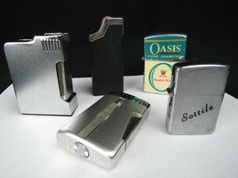 Vintage cigarette ligher collection x5 RONSON Wellington Japan Continent... - $46.74