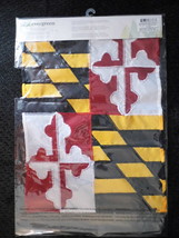 Maryland State Applique Garden Flag-2 Sided Message, 12.5&quot; x 18&quot; - £17.18 GBP