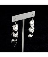 Sterling Silver .925 Three Heart Drop Earrings Great Gift for Her - €164,60 EUR