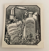 Vintage Heintzelman&#39;s Pharmacy Labels Philadelphia German Unexcelled Cologne - £15.28 GBP