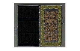 Nichiren Shu Omamori Gohonzon With Gold Lettering In Metallic Travel Altar Case - £163.11 GBP