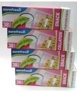 4 X BRAND New SEALED Box of 38 bags Snack Zipper Seal bag Sz 3 1/2 in X ... - £17.14 GBP