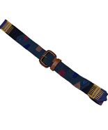 Boho Southwestern Aztec Western Canvas Belt Women Size 32&quot; Purple Red Go... - €15,33 EUR