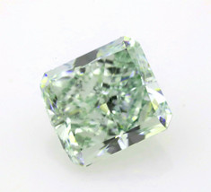 Green Diamond 1.11ct Natural Loose Fancy Light Green Color Radiant GIA SI2 - £6,900.23 GBP