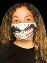 Face Mask Washable Reusable Big Smile Fun Mustache Popeye Cartoon for Ki... - $8.96