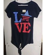 Girls Love American Flag T Shirt New - $14.95