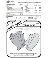 Polar Paws #508 For Adults & Children Gloves Mittens Sewing (Pattern Only) gp508 - $9.00