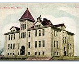 Nuovo Alto Scuola Costruzione Alma Kansas Ks DB Cartolina Y5 - $5.63