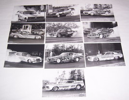 10 Assorted 4x6 B&W Photos 1970s Funny Car Lot #4-JUNGLE-PROCK-BERGLER-ARRINGTON - $19.99