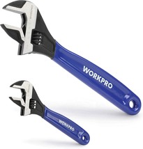 WORKPRO 2-piece Adjustable Wrench Set, 6-Inch &amp; 10-Inch Wrenches, Wide Jaw  - $58.63 CAD