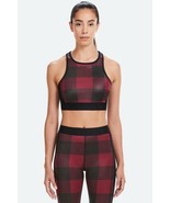 NWT Alala Harley Red Plaid Sports Bra carbon38 bandier size L - $38.00