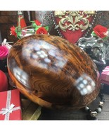 Keepsake flying saucer shaped Thuya wooden box, thuya root wood jewelry ... - £139.58 GBP