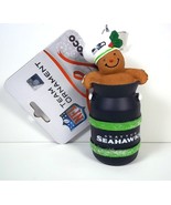 Seattle SEAHAWKS gingerbread man in milk jug Christmas team ornament NEW... - £10.41 GBP