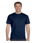 MENS FRUIT OF THE LOOM LOFTEEZ SHORT SLEEVE COTTON CREW NECK BLUE T-SHIRT - $21.06 CAD