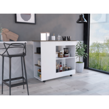 Arizona Kitchen Cart: 2+3 Shelves, 4 Casters - $2,760.53 MXN