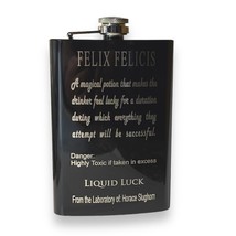 8oz BLACK Felix Felicis Flask - £11.71 GBP