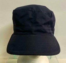 Navy Blue Military Cadet Combat Patrol Cap Fixed Size 7 Pre-Owned - £8.68 GBP