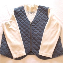 Alfred Dunner Womens Size 18 Quilted Vest With Attached Mock Neck Jersey... - £14.38 GBP