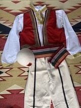 New Albanian Traditional Popular Folk Costume Suit Boys MEN-SIZE S-M-HANDMADE - £127.78 GBP