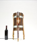 Wine Barrel Desk Lamp - Varju - Made from reclaimed California wine barrel rings - £258.71 GBP