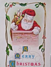 Santa Claus Saint Nicholas Father Christmas Inside Chimney Stecher Series 314 C - £9.46 GBP