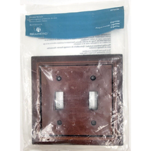 Brainerd Brown Espresso Architectural Double Electrical  Switch Wall Pla... - £7.05 GBP