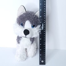 Classic Toy Husky Wolf Grey White Dog Plush Realistic Stuffed Animal 10&quot; - £17.40 GBP