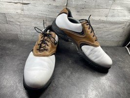 FootJoy Golf Shoe Oxford Men 10 Contour Series White Brown Leather Saddl... - $47.44 CAD