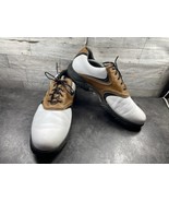 FootJoy Golf Shoe Oxford Men 10 Contour Series White Brown Leather Saddl... - $47.29 CAD
