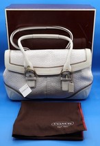 Coach Soho Mini C-Signature Beige Satchel Canvas/leather Trim Handbag #1458 - £146.39 GBP