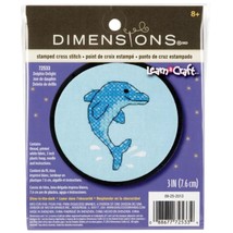 Dimensions Learn Craft Stamped Cross Stich Kit Dolphin Delight 72533 - $10.00