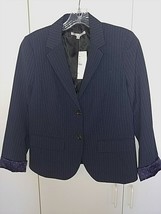 GAP LADIES STRETCH NAVY PINSTRIPE LINED BLAZER-4-NWT-$90 ORIG.-POLKA-DOT... - $427.05 MXN