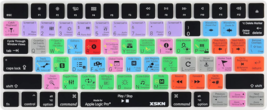 US Version Logic Shortcut Hotkeys Silicone Keyboard Skin for Macbook Pro 14&quot; 16&quot; - £10.52 GBP