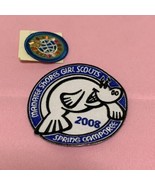 2008 Lot of 2 Girl Scouts Patches Manatee Shores Spring Camporee Camp KG - $12.28 CAD