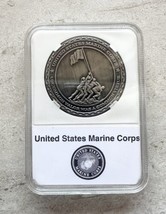 U S Marines Iwo Jima Challenge Coin With Case. - £11.63 GBP